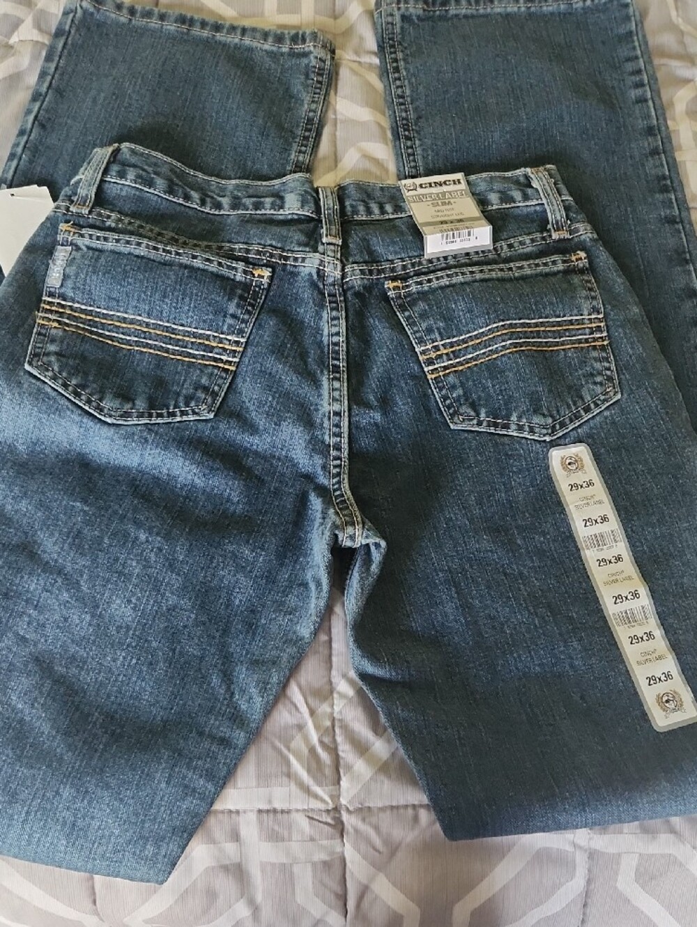 NWT Cinch Mid-Blue Men's Straight-Leg Jeans 29 X 36 - Picture 6 of 8